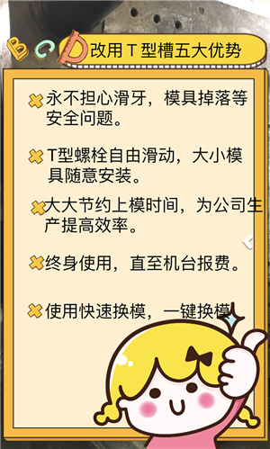 T型槽優(yōu)勢(shì)